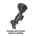 thumbnail image 3 of Motorcycle GPS Mount Nylon Handlebar Mounts Spine Holder with 1 Inch Ball for Handheld Device Black, 3 of 7