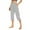 22#Gray, variant on Gmdeguo 3/4 Length Trousers for Women Solid Stretch High Waist Pants Summer Tight Leggings Casual Straight Leg Trouser Gym Elastic Comfort Fitness Yoga Pant with Pockets