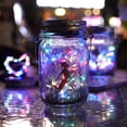 thumbnail image 5 of Paquete de 4 frascos de vidrio con luces LED solares y colgadores para bodas, fiestas y jardines (frascos no incluidos), 5 of 5
