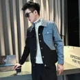 thumbnail image 2 of Abrigo vaquero con botones para hombre, blazer azul, chaqueta vaquera de otoño, para hombre, estilo coreano, de bajo coste, estilo vintage, para vaquera, de diseñador, 2 of 5