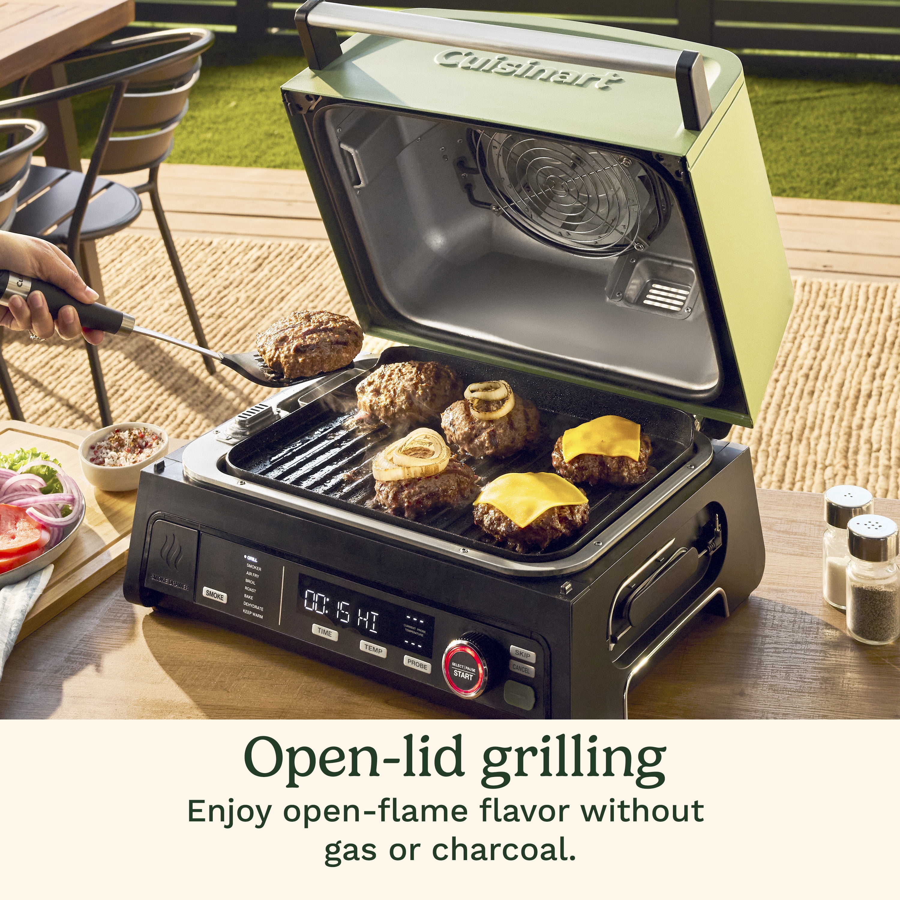 FlavorBoost™ 8-in-1 Outdoor Electric Grill