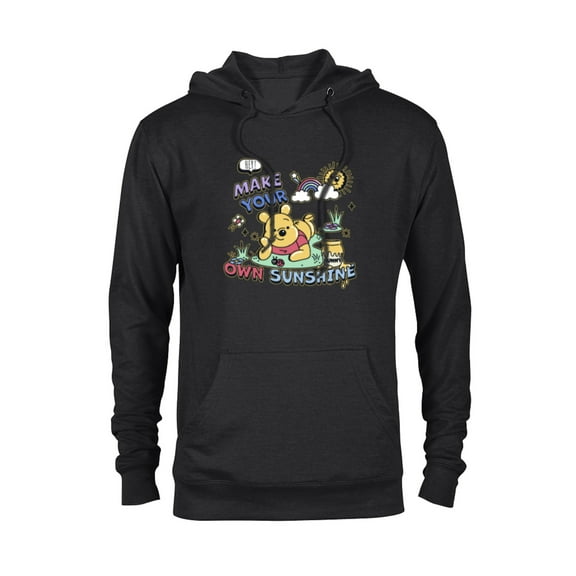 Disney Winnie the Pooh Make Your Own Sunshine - Pullover Hoodie for Adults - Customized-Black