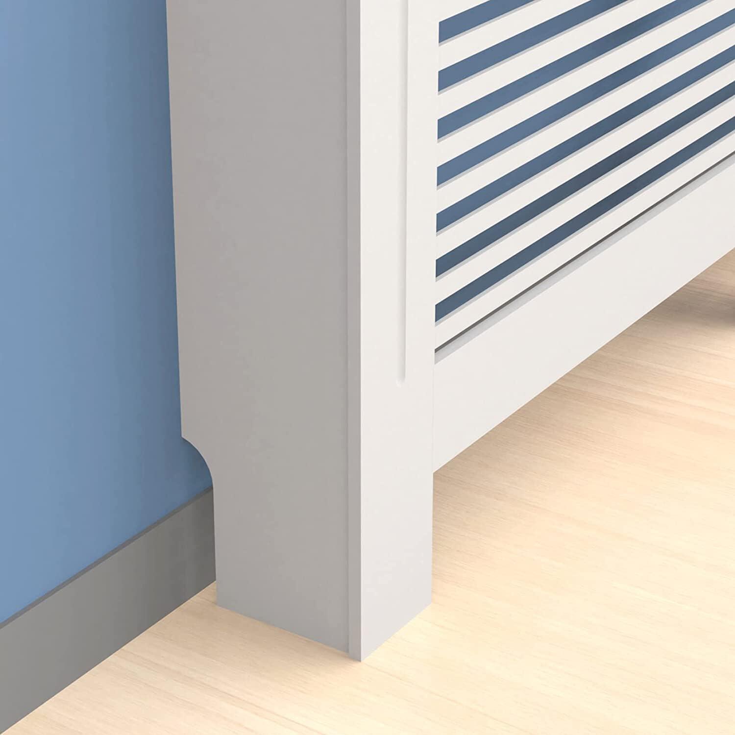 LUVODI 30x7.4x36 inch Horizontal Radiator Cover Grill Shelf Cabinet MDF Wood Modern Traditional Furniture