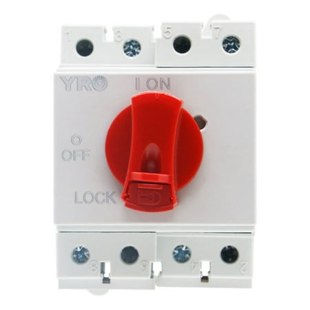 Yeacher 4P PV Direct Current Rotary Knob Solar Isolator Switch ...