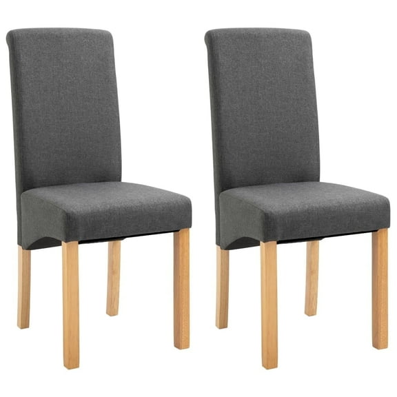 vidaXL Dining Chairs Accent Upholstered Side Chair with Wood Frame Fabric