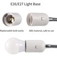 thumbnail image 3 of Base de Lampe LED E27, Support de Lampe Col de Cygne 400mm, Port Fileté E27 avec Rotation 360° pour Tatouage Maquillage Lecture de Nuit Plantation Lumière, 3 of 5