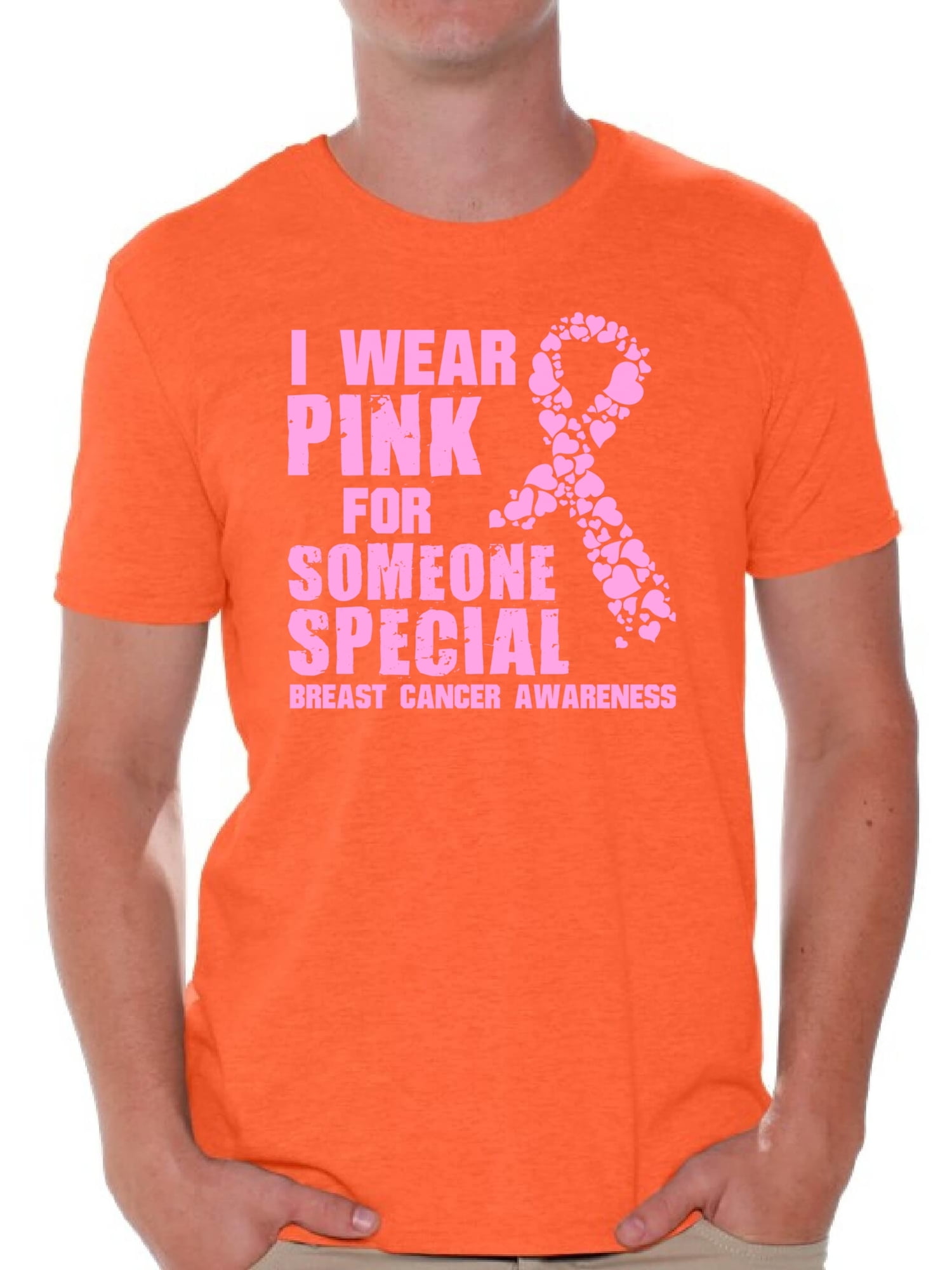 Awkward Styles Breast Cancer Awareness Men's Shirt Cancer Shirts I Wear