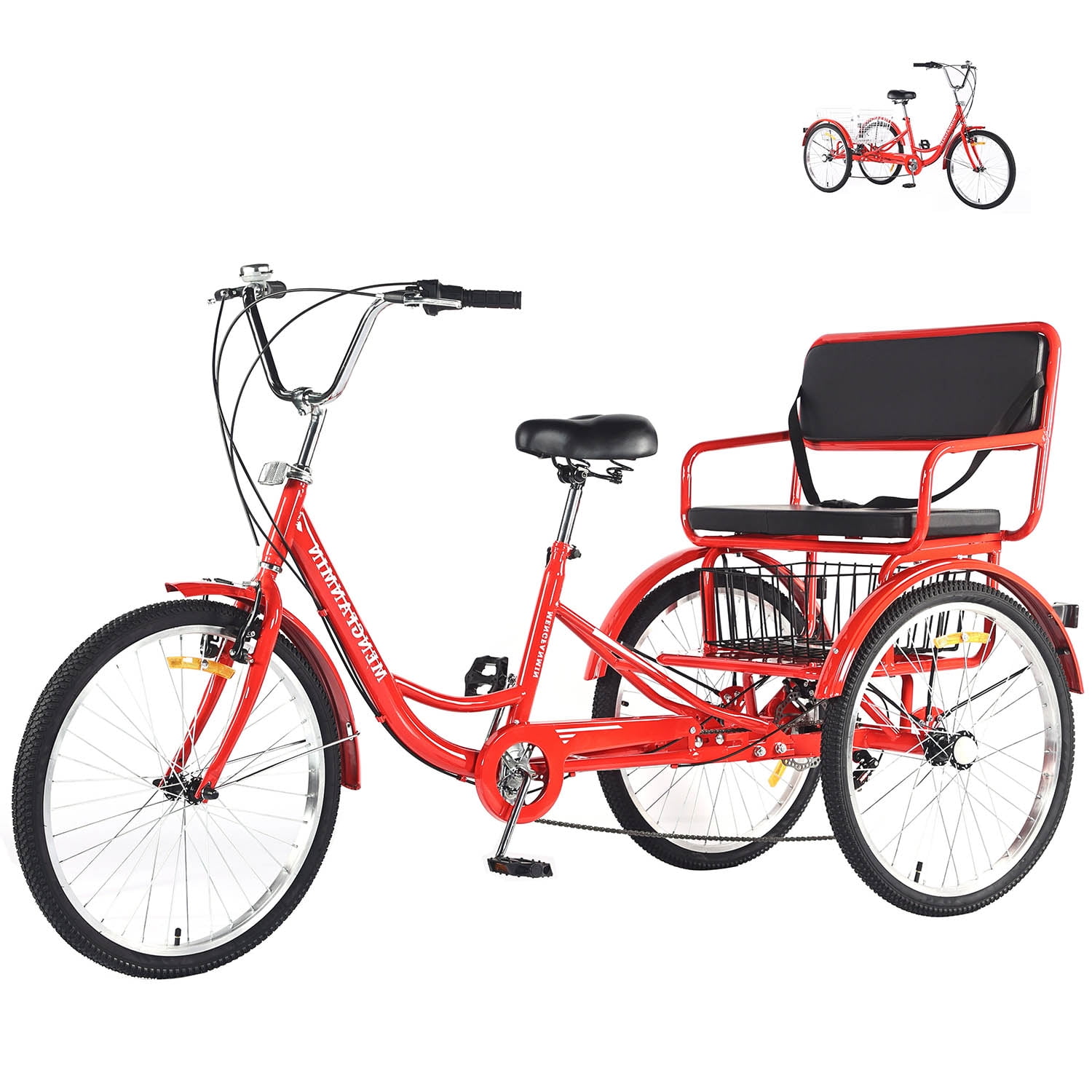 Schwinn Meridian Adult Tricycle, 26-inch wheels, rear storage