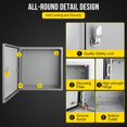thumbnail image 3 of 16x16x6 Outdoor Electrical Enclosure Box NEMA 4X IP66 Waterproof Steel Junction Box with Lock Hinged Door and Mounting Plate, 3 of 7