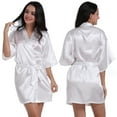 thumbnail image 2 of Zoeecloth Women's Silk Robes Satin Night-Robe Wedding Bridal Party Bride Bridesmaid Robes Silky Bathrobe Soft Loungewear S-XXL, 2 of 9