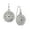 Hematite, variant on 1928 Jewelry Round Disk Swirly Filigree Hematite Crystal Drop Earrings