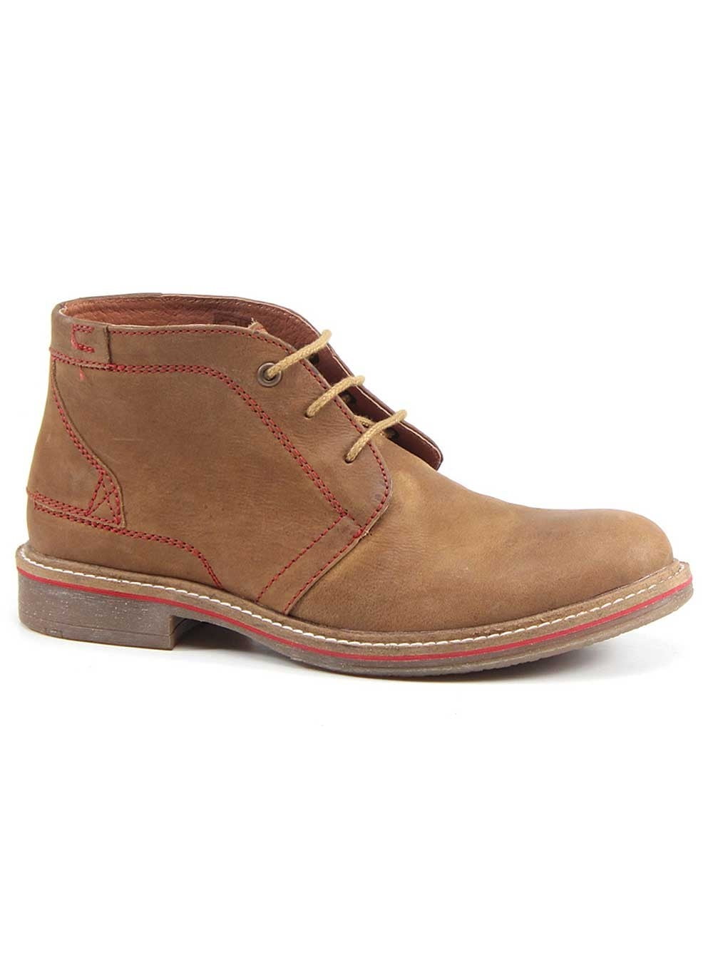 DEER STAGS Mens Beige Cushioned Mark Round Toe Lace-Up Dress  display picture 3