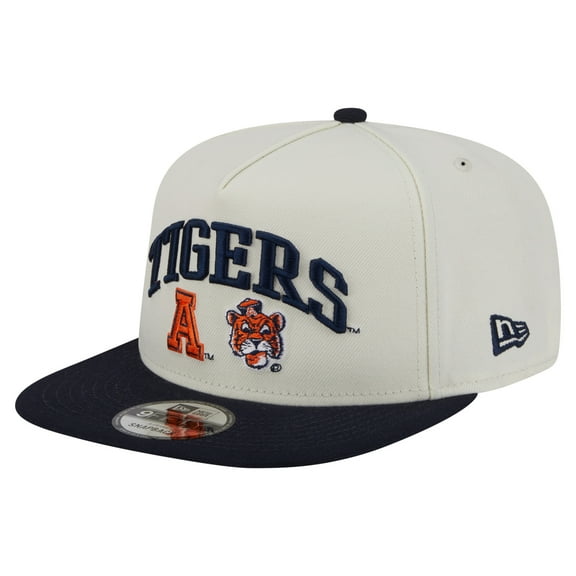 Men's New Era White Auburn Tigers Collegiate 9FIFTY A-Frame Snapback Hat