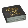 thumbnail image 5 of PRIME - 50 Pack Cheers To 50 Years Napkins For 50Th Birthday, 3-Ply, 5 X 5 In, 5 of 6
