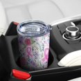 thumbnail image 5 of 20oz Tumblers Pink Breast Cancer Stainless Steel Vacuum Insulated Double Wall Travel Tumbler Cups Mug with Lid and Straw,Cleaning Brush for Cold & Hot Drinks, 5 of 7