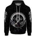 thumbnail image 5 of Sudadera con capucha para hombre de Knight, cómoda y duradera, con estampado digital 3D de la cruz del Papa, con capucha católica fresca, sitio web oficial, 5 of 5