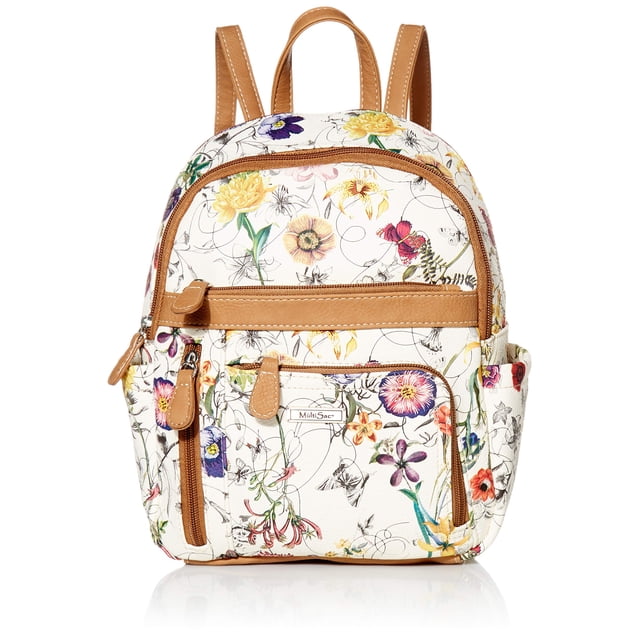 Mochila MultiSac Adele Vienna Floral de Cuero Vegano