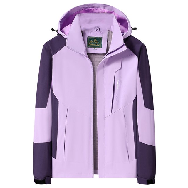 Fanxing Veste de Pluie Imperméable Veste Imperméable 2023 Femmes Coupe-Vent Léger Veste Plein Zip Veste Imperméable Extérieure Active Packable Automne Coupe-Vent avec Capuche