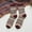 Wine, variant on Teacher Appreciation Gifts AXXD Women's Ankle Socks,And Winter Warm Small Diamond Retro Ethnic Style Rabbit Wool Socks