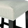 thumbnail image 2 of Linon Stewart 30" Fabric & Wood Bar Stool in Glitz White/Black, 2 of 7