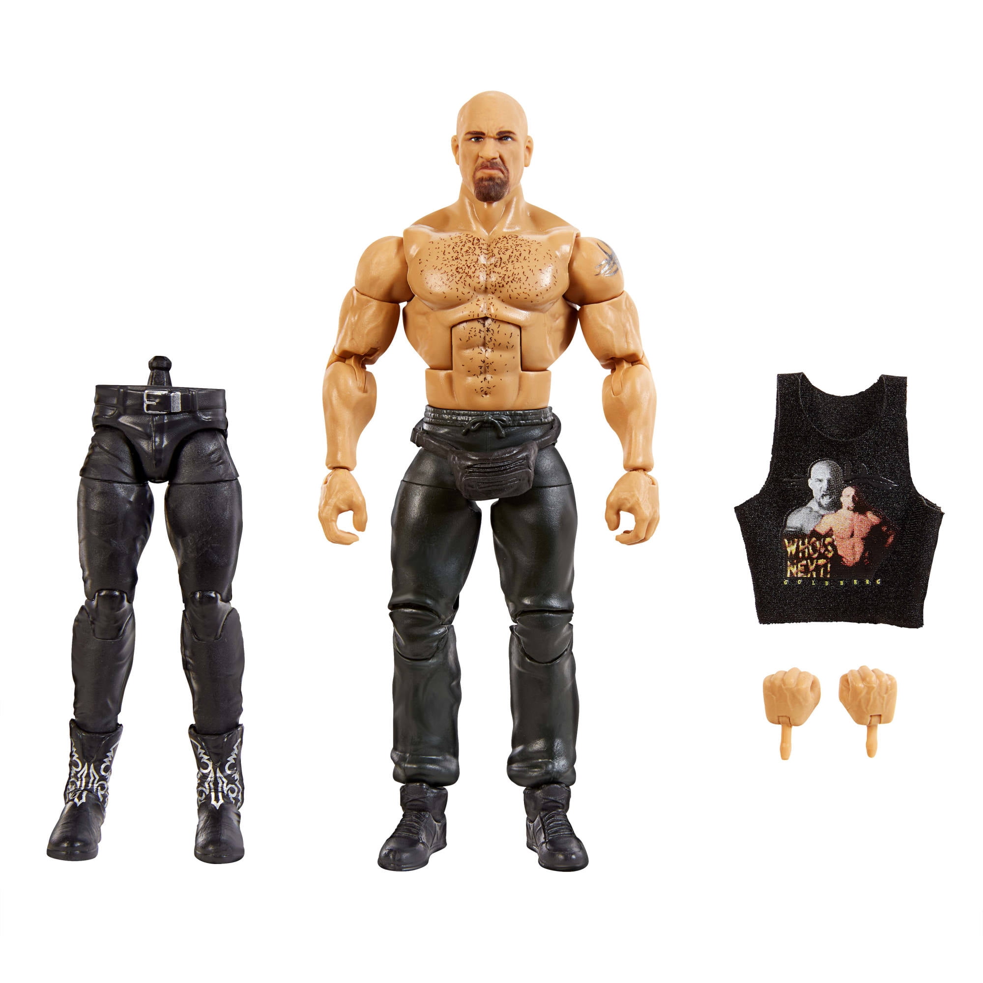 WWE Monday Night War Elite Collection Goldberg Action Figure & Accessories 6-inch Collectible Set