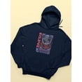 thumbnail image 3 of Eclipse Planet Techno Style Hoodie Women -Image by Shutterstock, Female XX-Large, 3 of 4