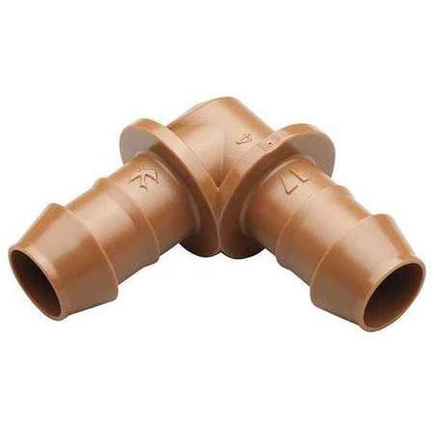 Rain Bird BE50/4PK Drip Irrigation 1/2" Barbed Elbow Fitting, 4Pack x