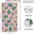 thumbnail image 2 of Dreamtimes Avocado Soft Hand Towels 2-Piece Absorbent Bath Towel Decorative Fingertip Towels for Bathroom Gym Spa Hotel Beach Swimming Pool,14.4" x 28.3", 2 of 7