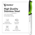 thumbnail image 5 of Humbee Chef Carving Knife 8-Inch with Granton Edge for Turkey Ham Meat Slicing and cutting NSF Certified DT-21 Series, Green, 5 of 7
