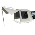 thumbnail image 2 of Waterproof Car Awning for SUV/MPV/Van – 3 Doors & 2 Mesh Windows Outdoor Camping Shelter, Side/Rear Mount Canopy Tent with UV Protection & Ventilation, Easy Setup for Travel, Suitable for 4-6 People, 2 of 11