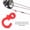 Red, variant on BIMZUC 4Pcs Compound Bow String Stabilizer Vibration Damper Shock Absorber Flexible Rubber Silencer for Archery Hunting Target Practice, Black (1.3 inches / 3.2 cm)