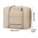 thumbnail image 2 of Bolsa de equipaje portátil catiónica de gran capacidad, plegable, con carrito para viajes en avión, de mano, caqui, 2 of 2