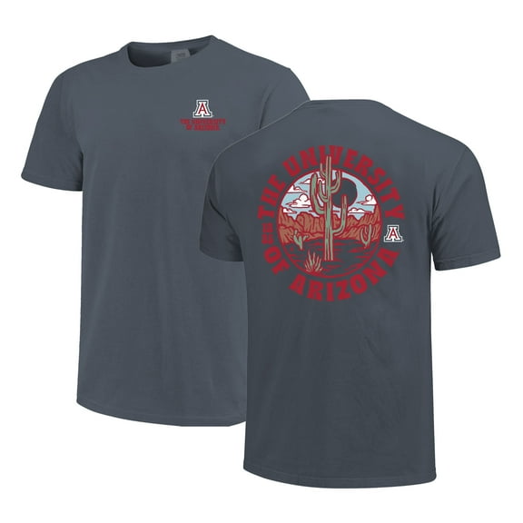 Men's Navy Arizona Wildcats Comfort Colors Thick Lined Landscape T-Shirt