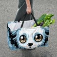 thumbnail image 7 of Pixel Dog Large Capacity Reusable Oxford Cloth Grocery Basket - Foldable Shopping Bag for Picnics & Shopping, 7 of 7