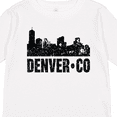 thumbnail image 4 of Inktastic Denver Colorado Skyline Grunge Boys or Girls Long Sleeve Toddler T-Shirt, 4 of 5