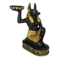 thumbnail image 2 of Egyptian God of The Afterlife Mummification Anubis Tea Light Candle Holder Decor, 2 of 9