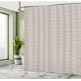 thumbnail image 4 of Ambesonne Abstract Shower Curtain, Floral Elements and Lines, 69"Wx70"L, White Warm Taupe, 4 of 4