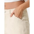 thumbnail image 5 of DARING DIVA Women's High Waist Baggy Y2K Street Cargo Pants with Pockets L Beige, 5 of 6