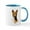 White/Blue Inside, variant on CafePress - Basenji 9L034D 09 Mug - 11 oz Ceramic Mug - Novelty Coffee Tea Cup