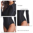 thumbnail image 4 of Traje de baño de una pieza NikouMX Traje de baño de surf para mujer Manga larga, 4 of 5