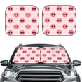 thumbnail image 2 of Disketp 2 Piece Pig Noses Pattern Windshield Sunshades,Folding Windshield Sun Shade For Car Suv Trucks Sedan,Blocks Uv Rays Sun Visor Protector-Large, 2 of 7