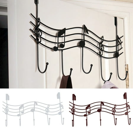 

SPRING PARK Multi-Function Musical Note Style Wall Storage and Display Hooks Decorative Hooks for Bedroom