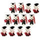 thumbnail image 5 of 12 mini osos de graduación, osos de peluche con birrete, osos de dibujos animados para ramo, 5 of 8