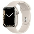 thumbnail image 1 of Refurbished Apple Watch Series 7 Aluminum 45 mm (GPS Only, No Cellular) Starlight (Grade B), 1 of 4