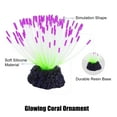 thumbnail image 4 of Soft Silicone Glowing Aquarium Anemone Aquatic Artificial Coral for Fish Tank Decoration Purple, 4 of 7