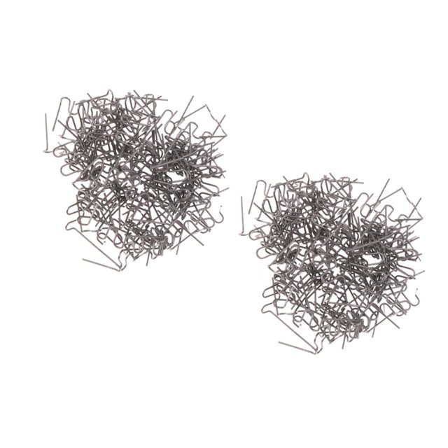 Grapas Precortadas De Forma Estándar S De Reemplazo De 200 Piezas Para Soldador De Reparación De Parachoques Cola Pre corte dentro de las grapas de la esquina