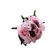 thumbnail image 1 of Billuyoard Ramo de flores artificiales, cabezas de Hortensia falsas, rosas, hogar, ramo de simulación DIY para decoración de exhibición de boda Decoración Púrpura claro, 1 of 6