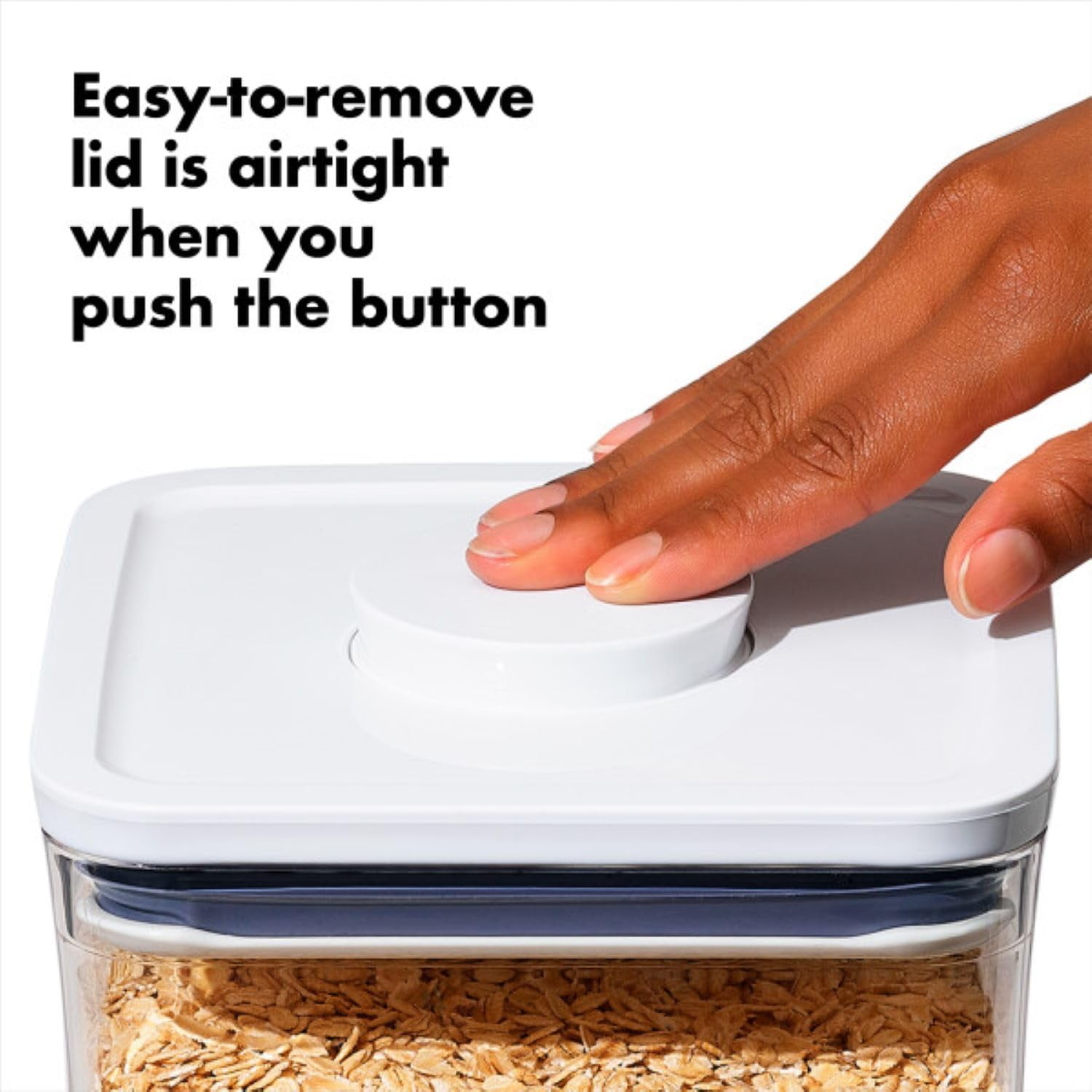 Airtight Food Storage Container, BPA-Free Plastic POP Container for Kitchen Pantry Organization4.4Qt