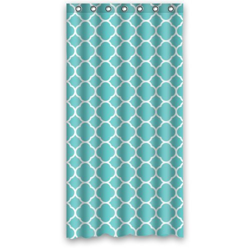 ABPHQTO Cortina de ducha con estampado de cuatrifolios Cortina de ducha impermeable 90x180 cm