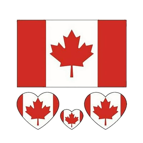 Canadian Flag Canadian Heart Shaped Flag . A Temporary with The Canadian Flag Pattern Is Perfect The Red and White Pattern of Canada's National Day.